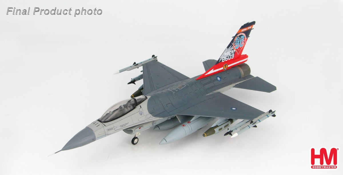 Hobby Master HA3857 1:72 F-16A Fighting Falcon 6609, ROCAF "Solo Demo", 2017