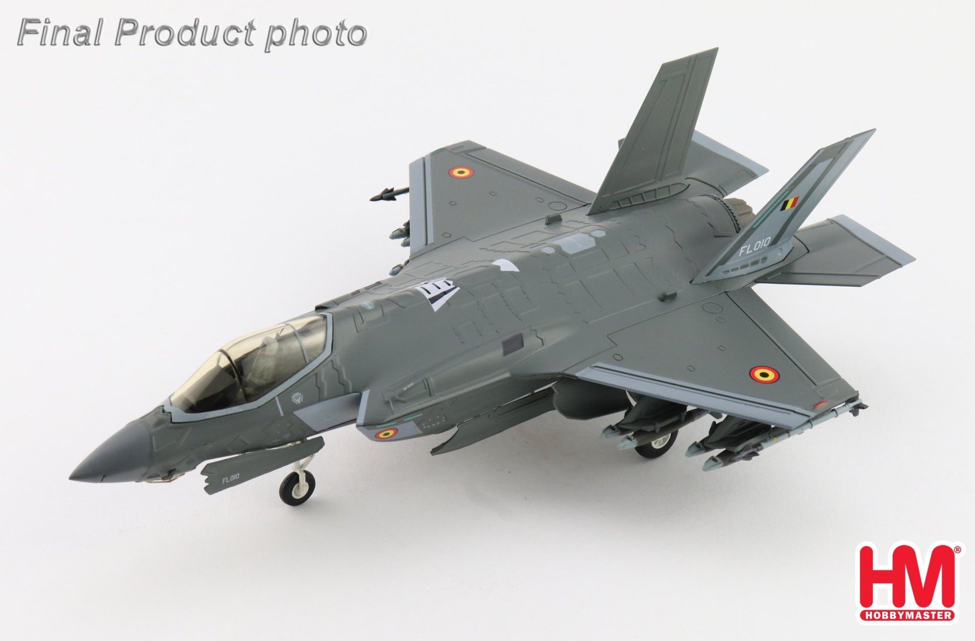 Hobby Master HA4449 1:72 F-35A Lightning II FL010, Belgium Air Force, Florennes AB, 13.Oct.2025 (w/ 2 x B61 nuclear bomb)