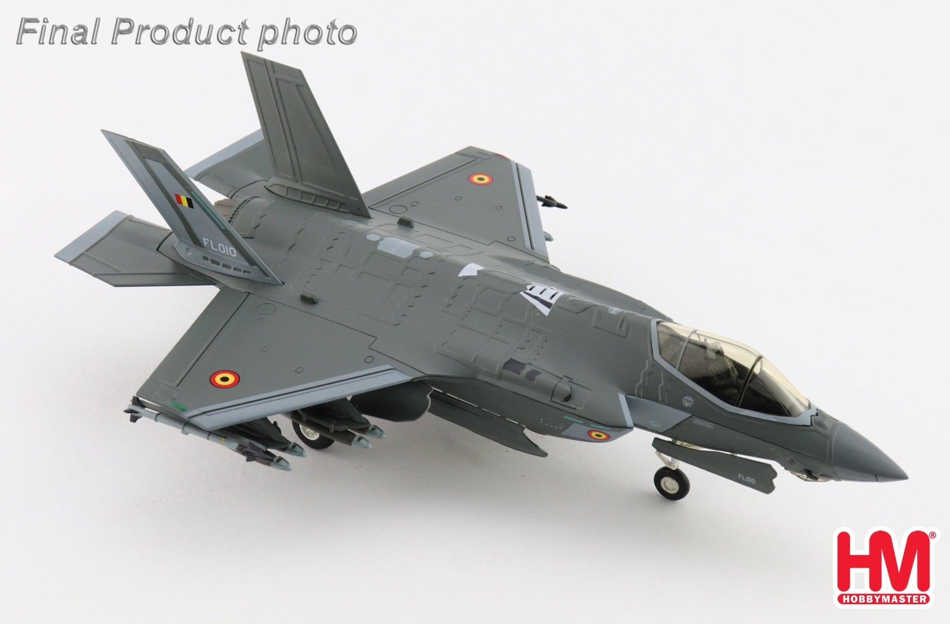 Hobby Master HA4449 1:72 F-35A Lightning II FL010, Belgium Air Force, Florennes AB, 13.Oct.2025 (w/ 2 x B61 nuclear bomb)