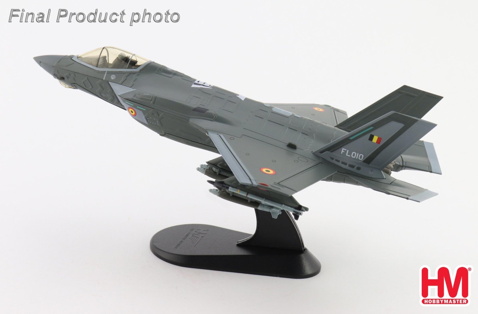 Hobby Master HA4449 1:72 F-35A Lightning II FL010, Belgium Air Force, Florennes AB, 13.Oct.2025 (w/ 2 x B61 nuclear bomb)