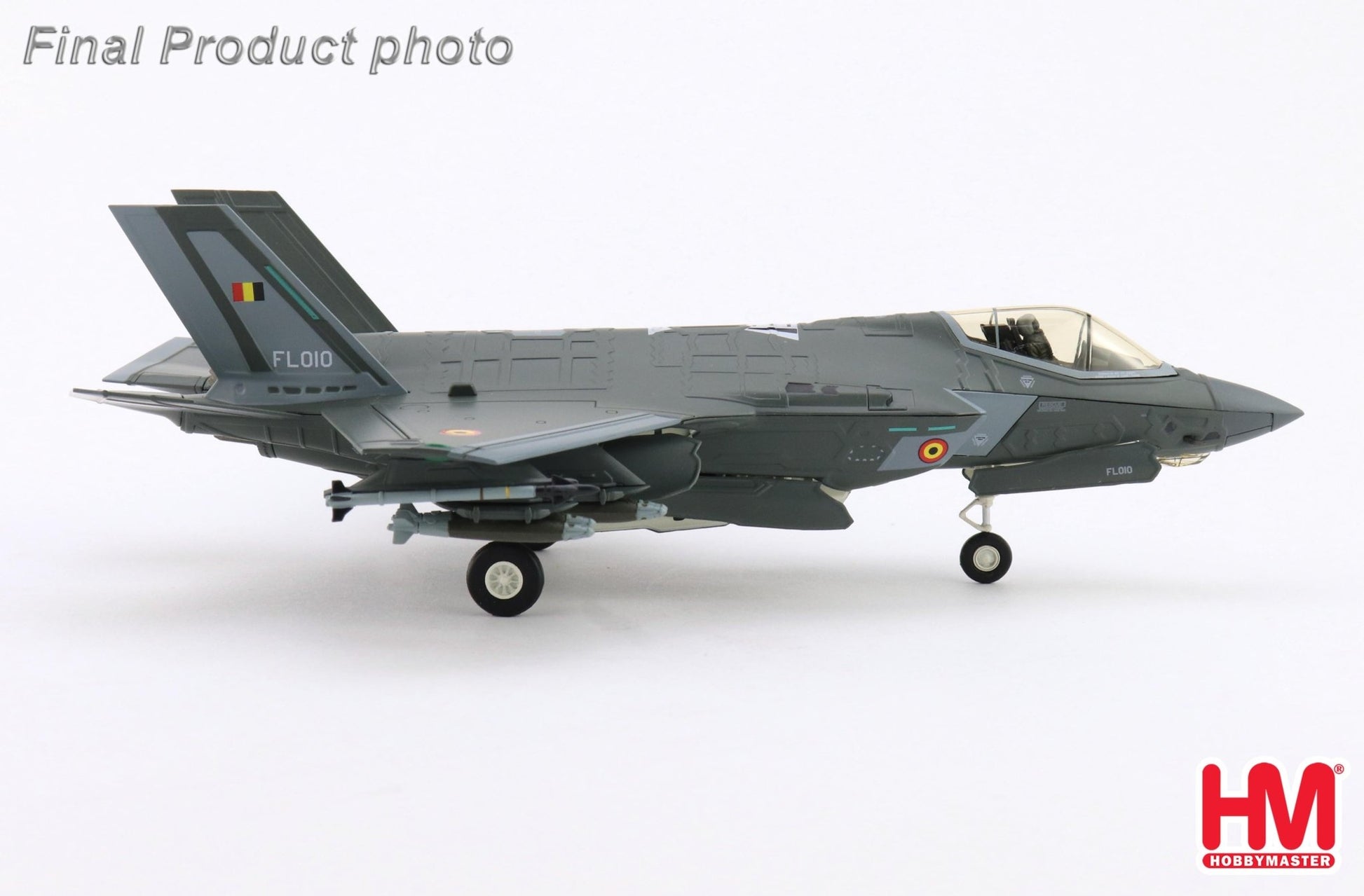 Hobby Master HA4449 1:72 F-35A Lightning II FL010, Belgium Air Force, Florennes AB, 13.Oct.2025 (w/ 2 x B61 nuclear bomb)