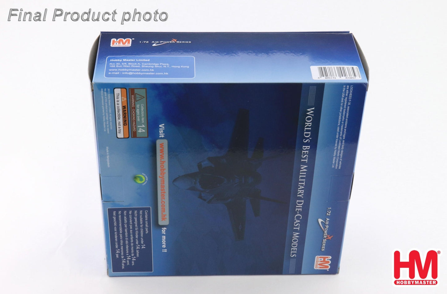 Hobby Master HA4449 1:72 F-35A Lightning II FL010, Belgium Air Force, Florennes AB, 13.Oct.2025 (w/ 2 x B61 nuclear bomb)
