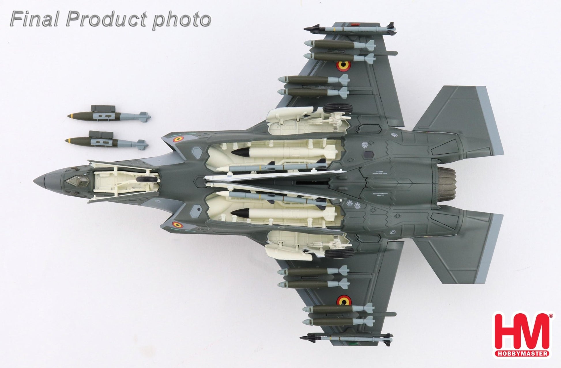 Hobby Master HA4449 1:72 F-35A Lightning II FL010, Belgium Air Force, Florennes AB, 13.Oct.2025 (w/ 2 x B61 nuclear bomb)