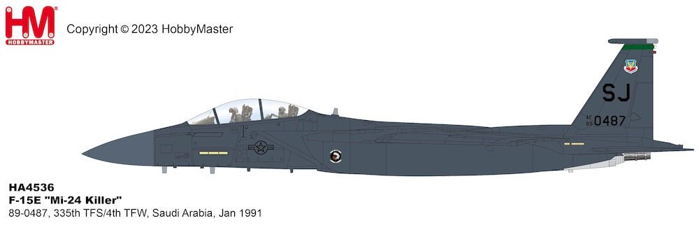 Hobby Master HA4536 1:72 USAF F - 15E 335th TFS/4th TFW Saudi Arabia