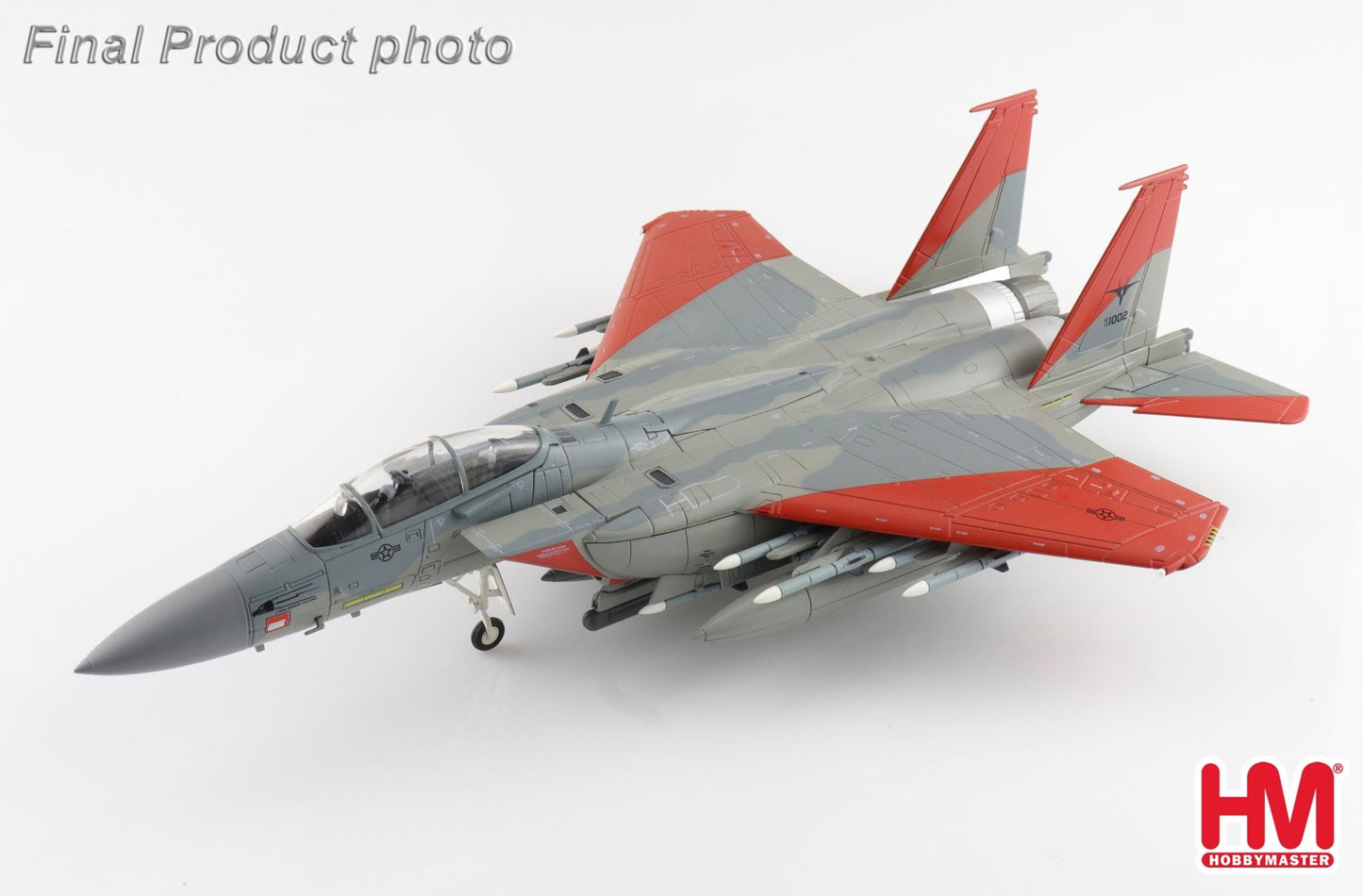 Hobby Master HA4547 1:72 F - 15SA Advanced Eagle 12 - 1002, USAF "Test Markings", 2018 (with 12 x AIM - 120, 3 x fuel tank)