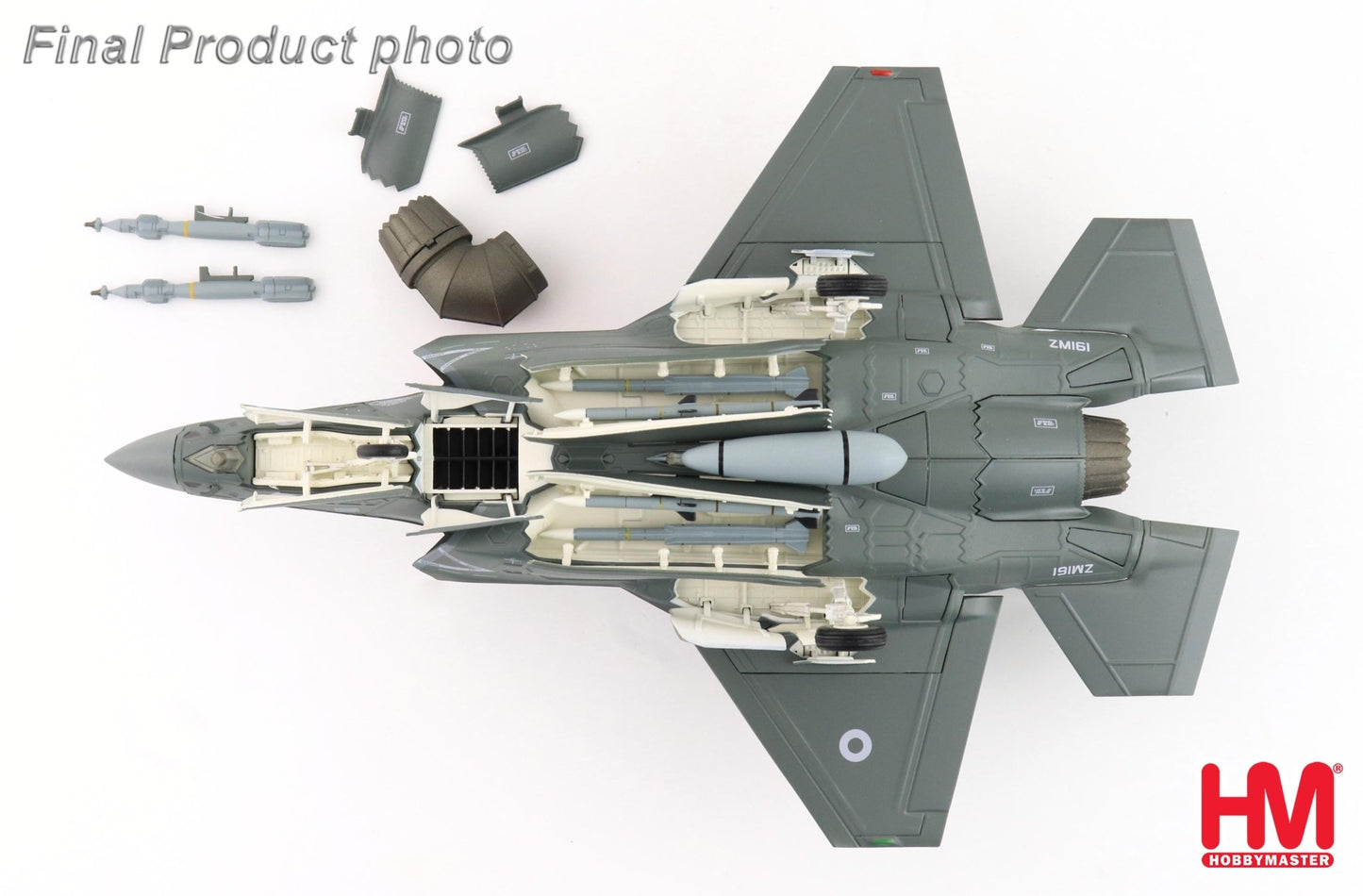 Hobby Master HA4624 1:72 F - 35B "Operation Highmast" ZM - 161, RAF, 8th Aug, 2025 "Landing of JS Kaga" (w/extra 2 x meteor inside weapon bay)
