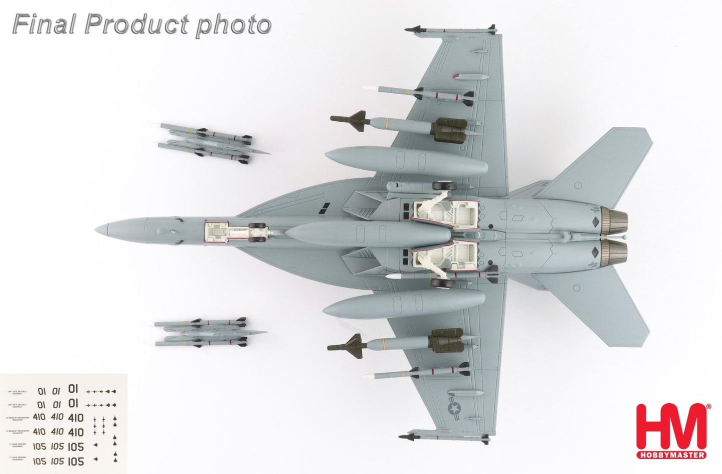Hobby Master HA5140b 1:72 F/A - 18E "Dagger Team" (w/decals for 01, 105, 410 airplanes)