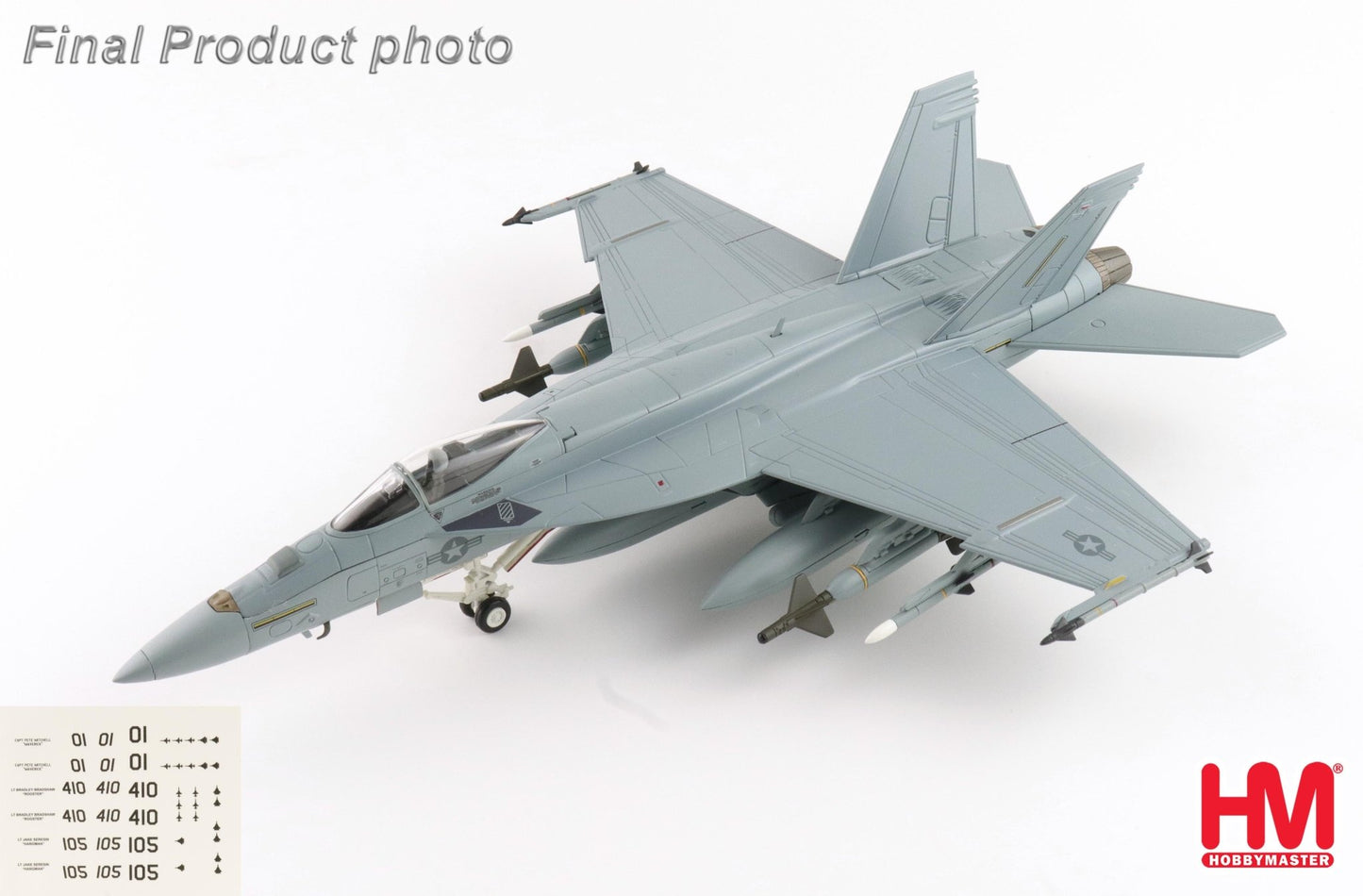 Hobby Master HA5140b 1:72 F/A - 18E "Dagger Team" (w/decals for 01, 105, 410 airplanes)