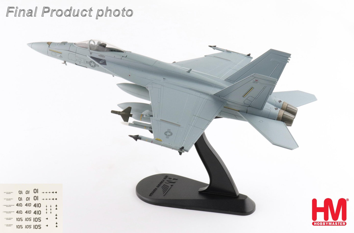 Hobby Master HA5140b 1:72 F/A - 18E "Dagger Team" (w/decals for 01, 105, 410 airplanes)