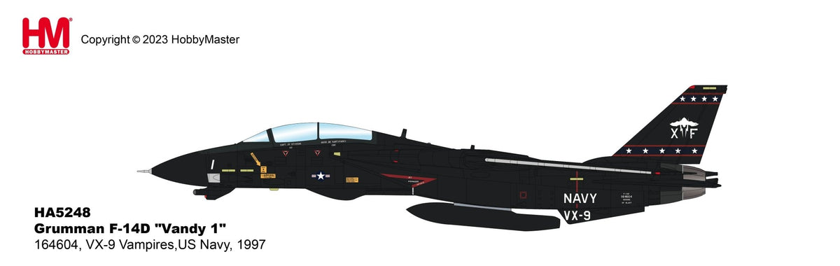 Hobby Master HA5248 1:72 US Navy F - 14D VX - 9 Vampires "Vandy 1"