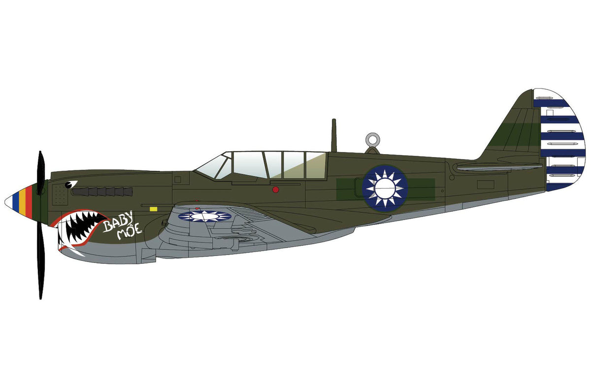 Hobby Master HA5512 1:72 P-40N Baby Moe 25th FS, 51st FG, 14th AF, USAAF, c.1945