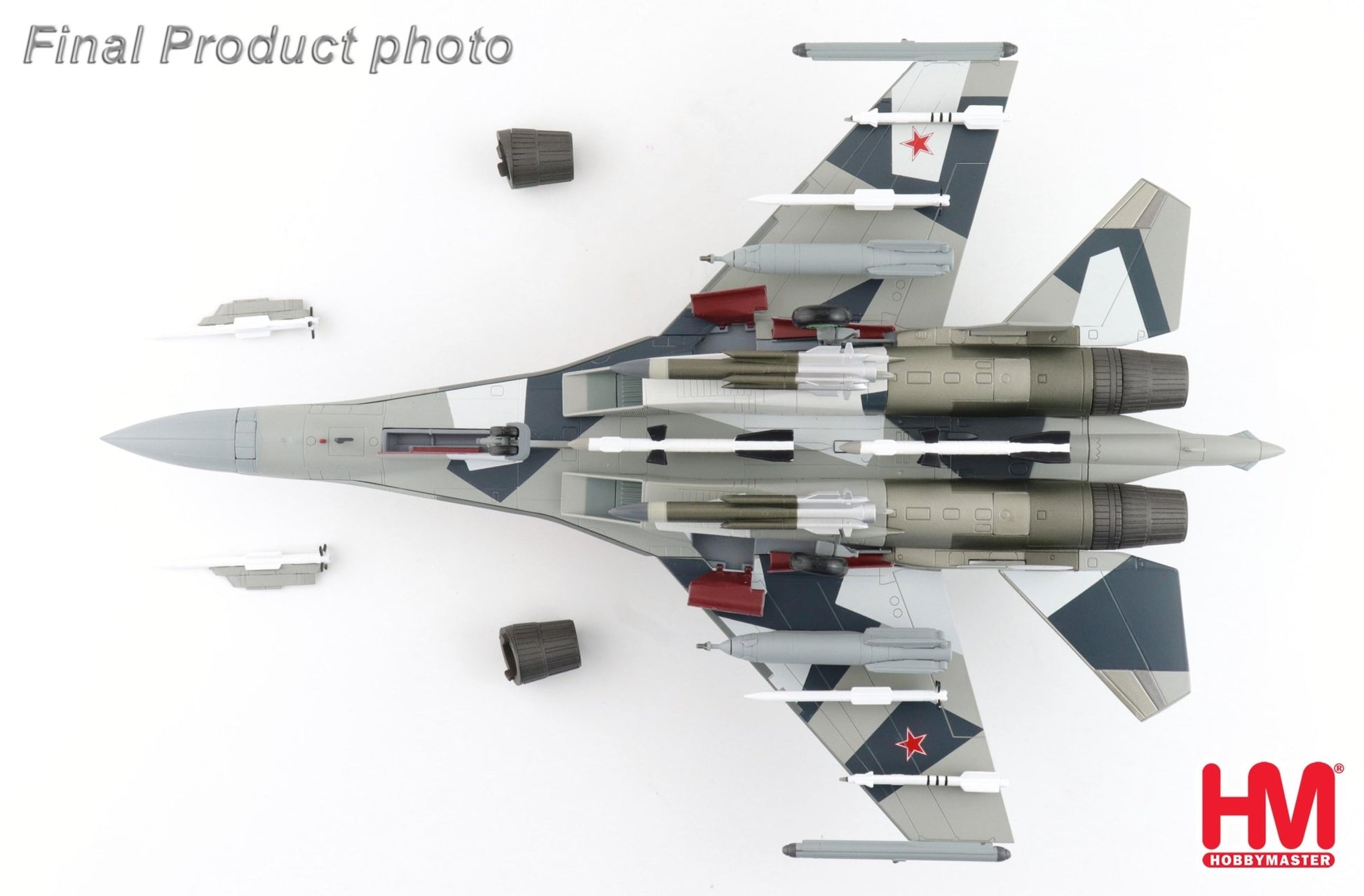 Hobby Master HA5717 1:72 Su - 35 Flanker "Prototype" 904, Russian Air Force (w/2 x ECM pod, 4 x R - 77, 2 x KH - 59, 2 x KH - 31, 2 x KAB - 1500L)