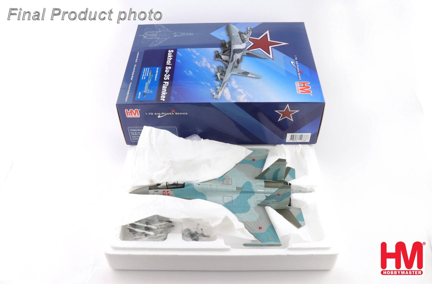 Hobby Master HA5718 1:72 Su-35S Flanker E, Red 05/RF-93809, Russian Air Force, 2025, (w/Khibiny-U ECM pods)