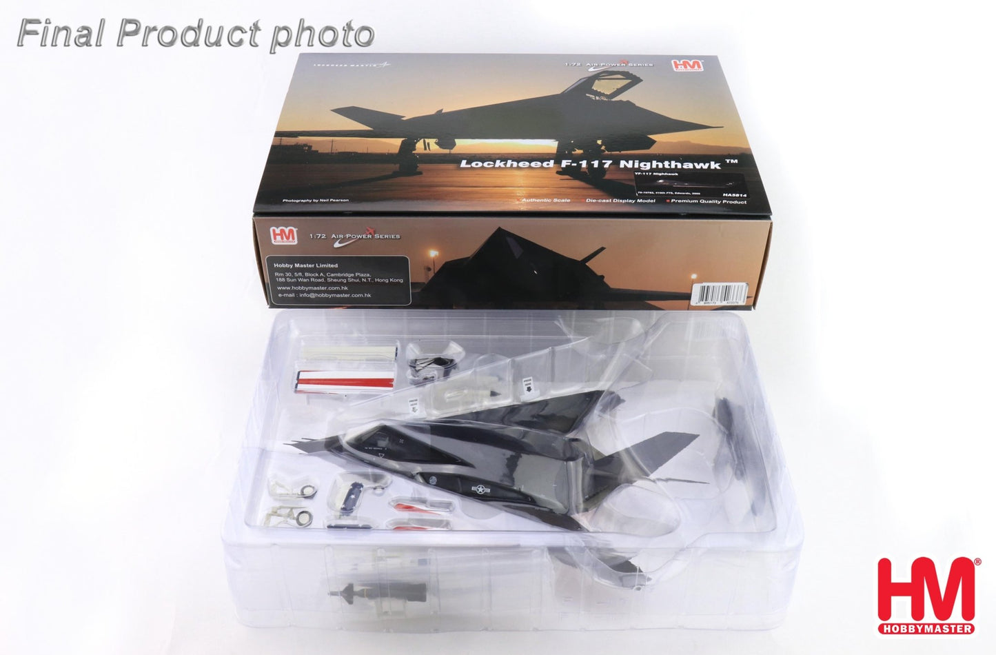 Hobby Master HA5814 1:72 YF-117 Nighhawk 79-10782, 410th FTS, Edwards, 2005