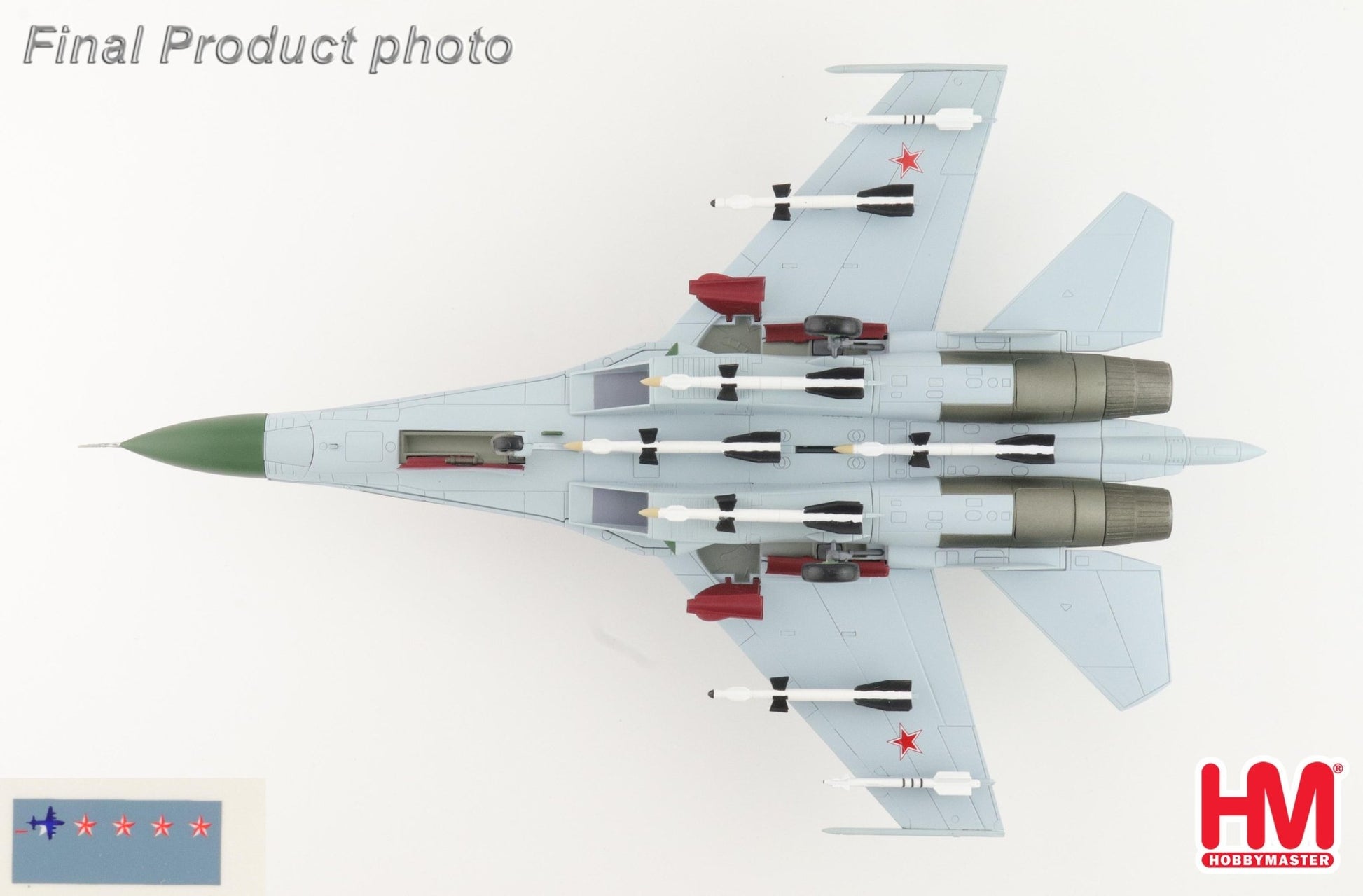 Hobby Master HA6001B 1:72 Su - 27 Flanker - B "Barents Sea" Red 36, 941sr IAP, Soviet Air Force, 1987 (w/extra empty pylons and decal to represent collision with P - 3)