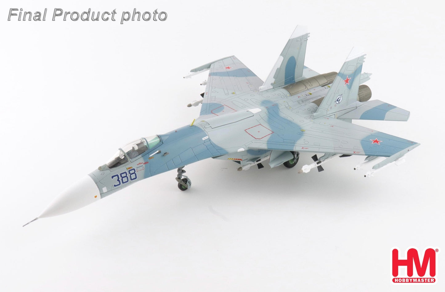 Hobby Master HA6003b 1:72 Su - 27 Flanker B B388, Paris le Bourget, 1989 (w/climbing ladder, no wing tip missiles)