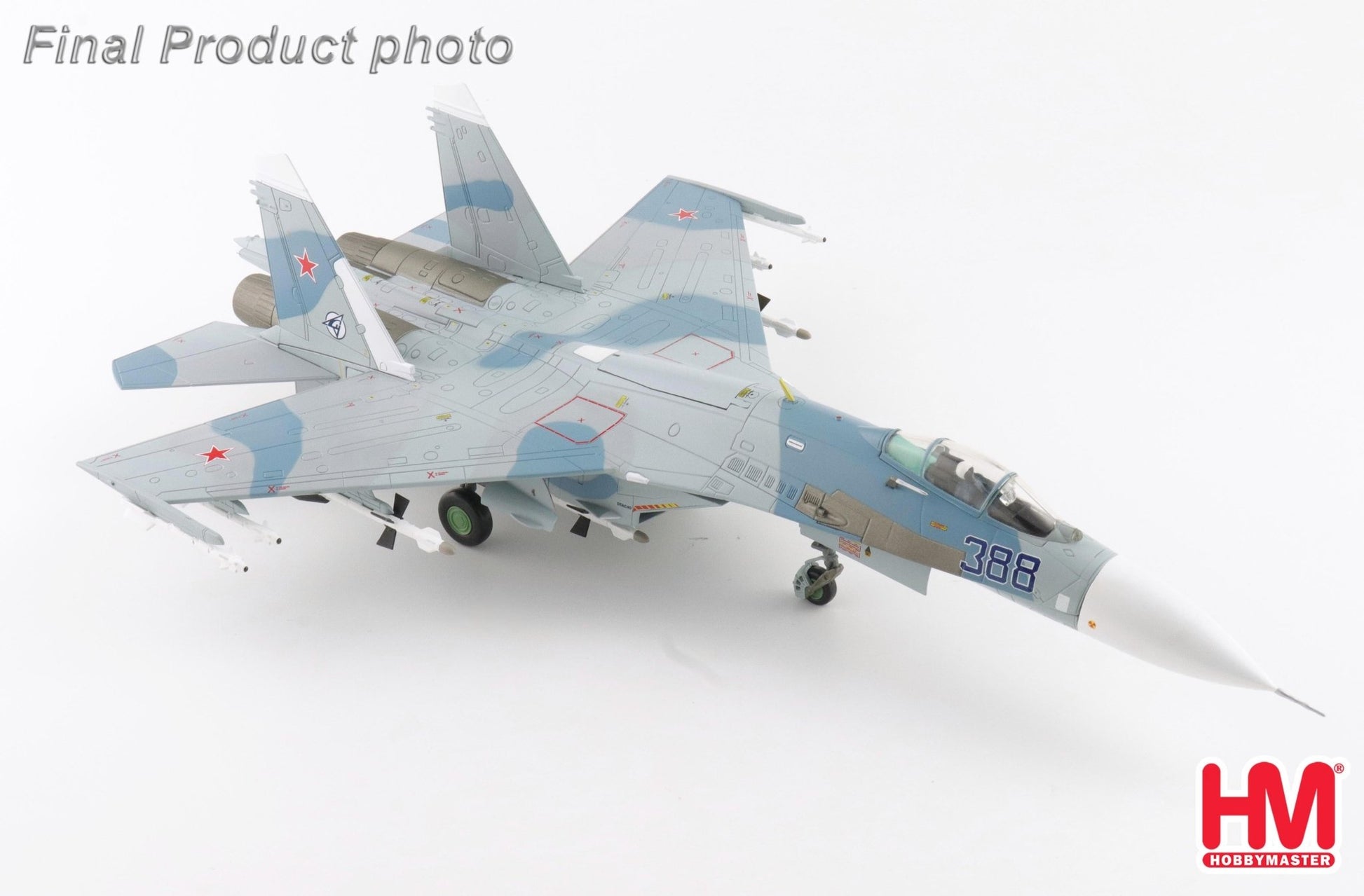 Hobby Master HA6003b 1:72 Su - 27 Flanker B B388, Paris le Bourget, 1989 (w/climbing ladder, no wing tip missiles)