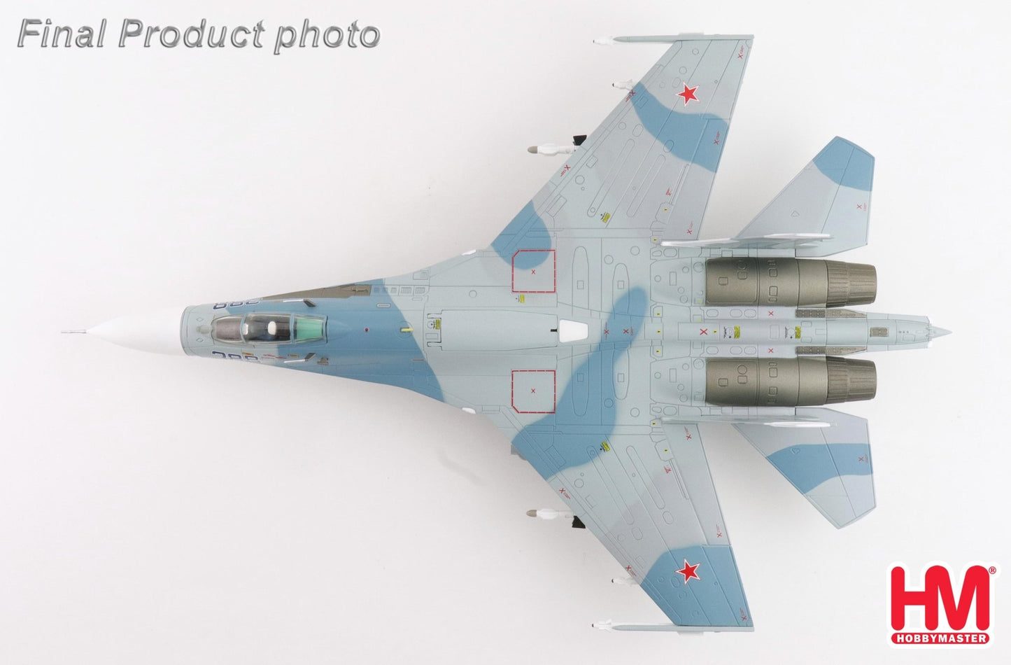 Hobby Master HA6003b 1:72 Su - 27 Flanker B B388, Paris le Bourget, 1989 (w/climbing ladder, no wing tip missiles)