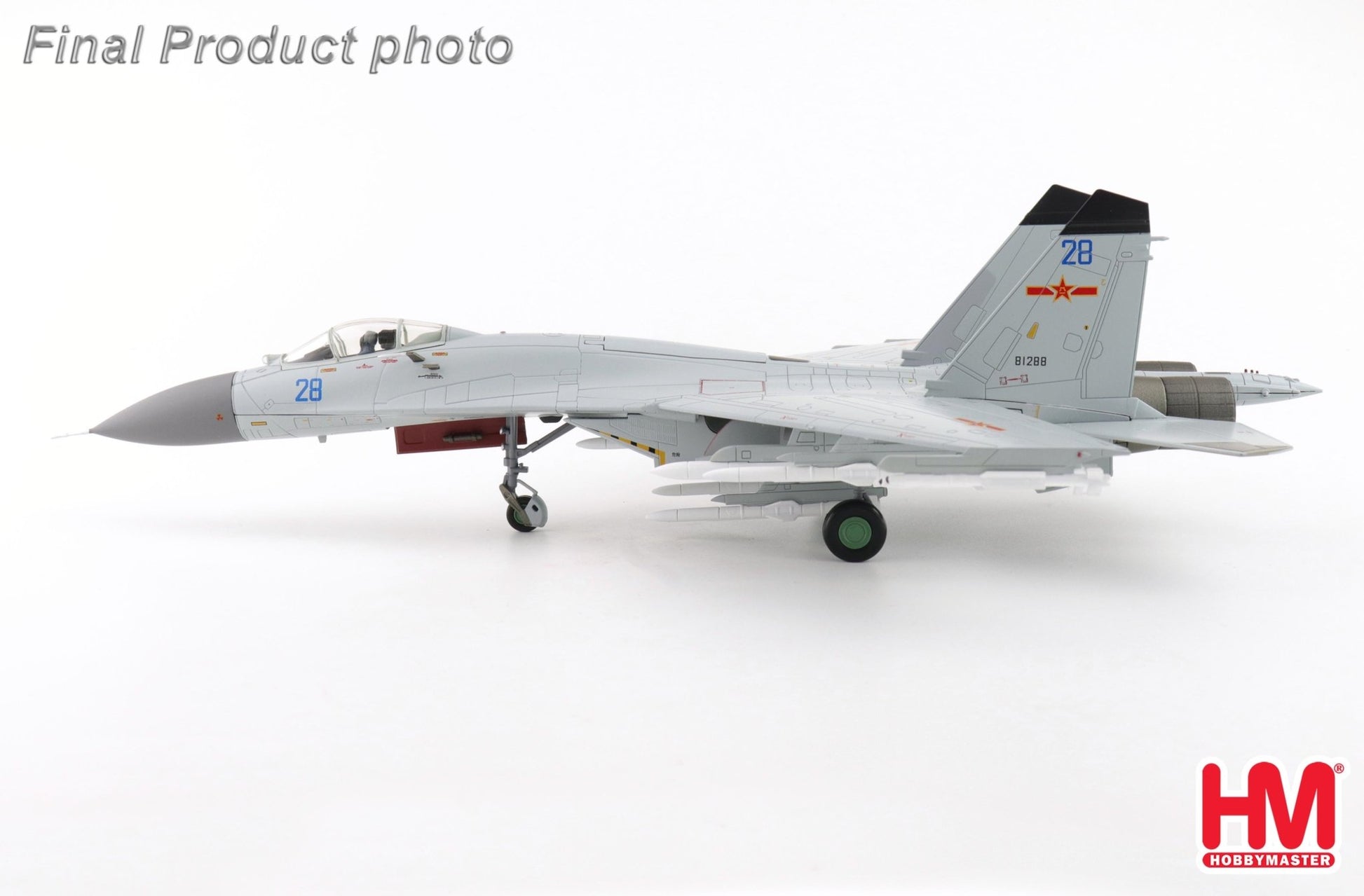 Hobby Master HA6024 1:72 J - 11BGH "Flanker B" Blue 28/81288, PLANAF (w PL - 10 & PL - 15 missiles)