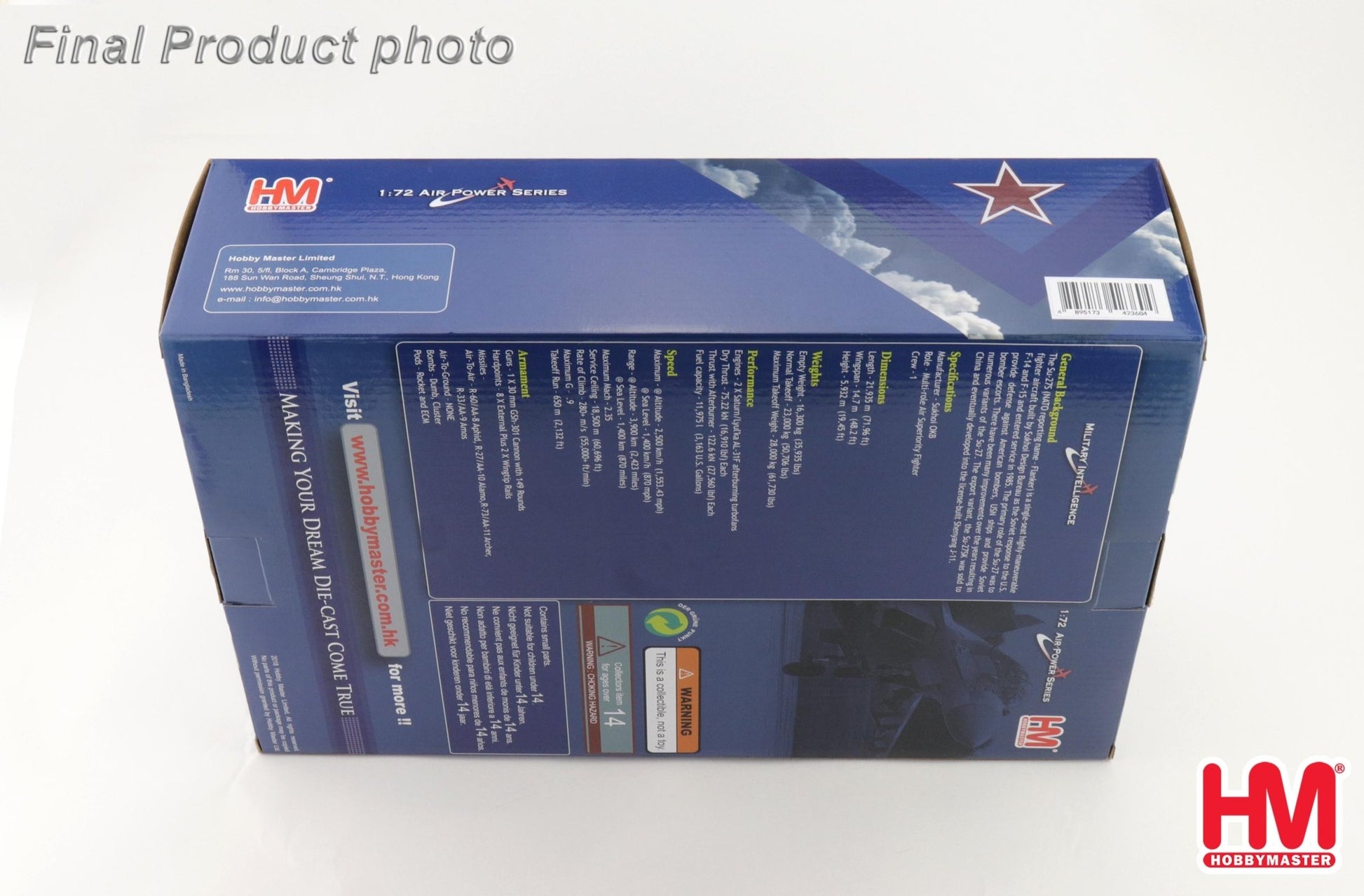 Hobby Master HA6025 1:72 J-11A "Falcon Strike 2015" 11230, PLAAF, Korat Thai AFB, 2015