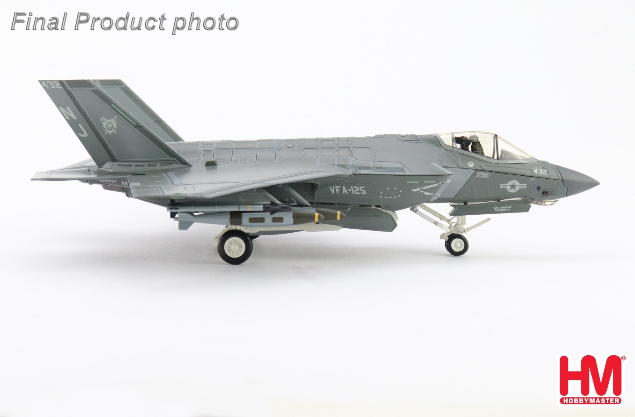 Hobby Master HA6213 1:72 F-35C lightning II 169034, VFA-125, 2022