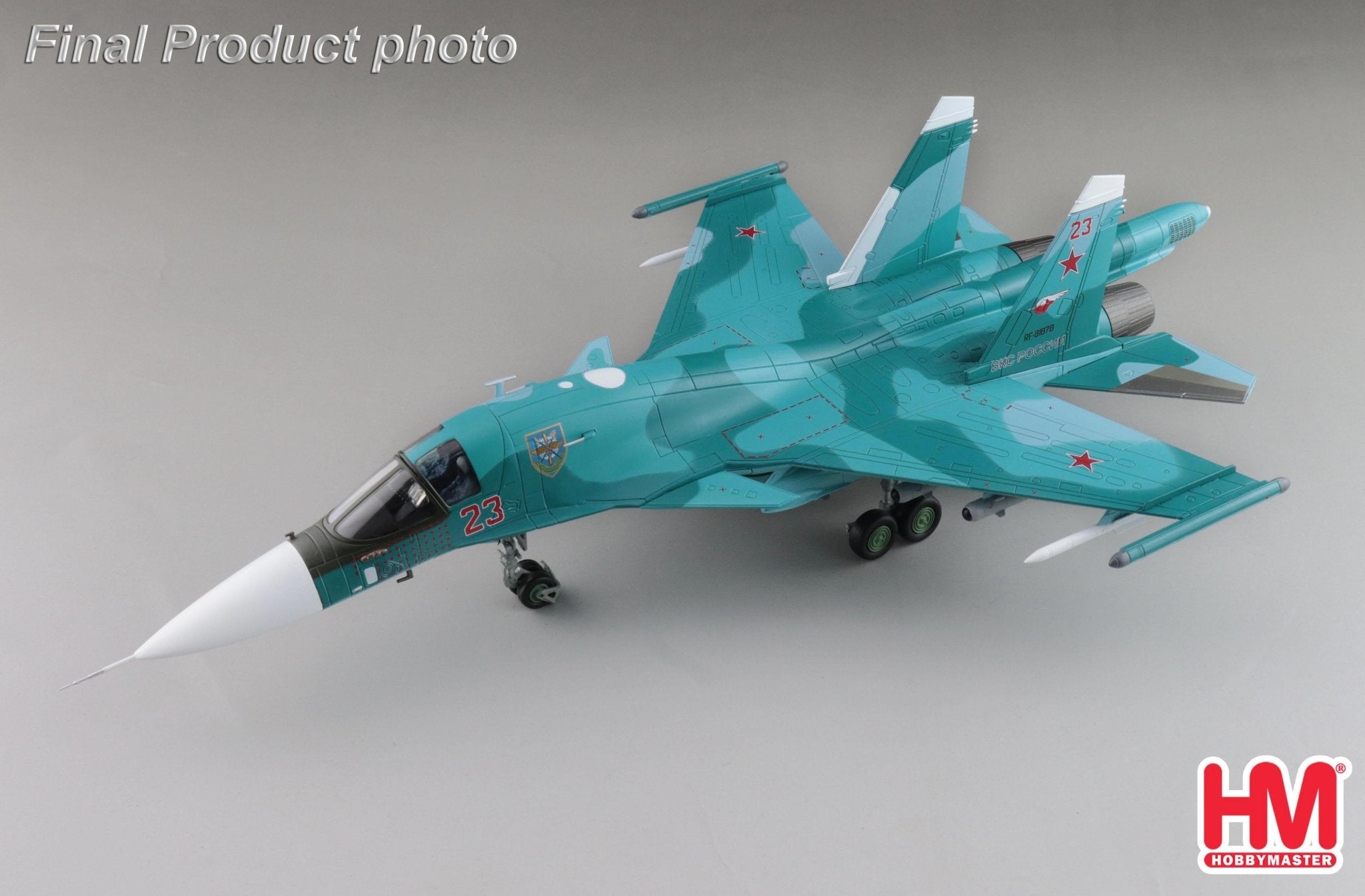 Hobby Master HA6309 1:72 Su-34 Fullback Fighter Bomber Red 23, Russian ...
