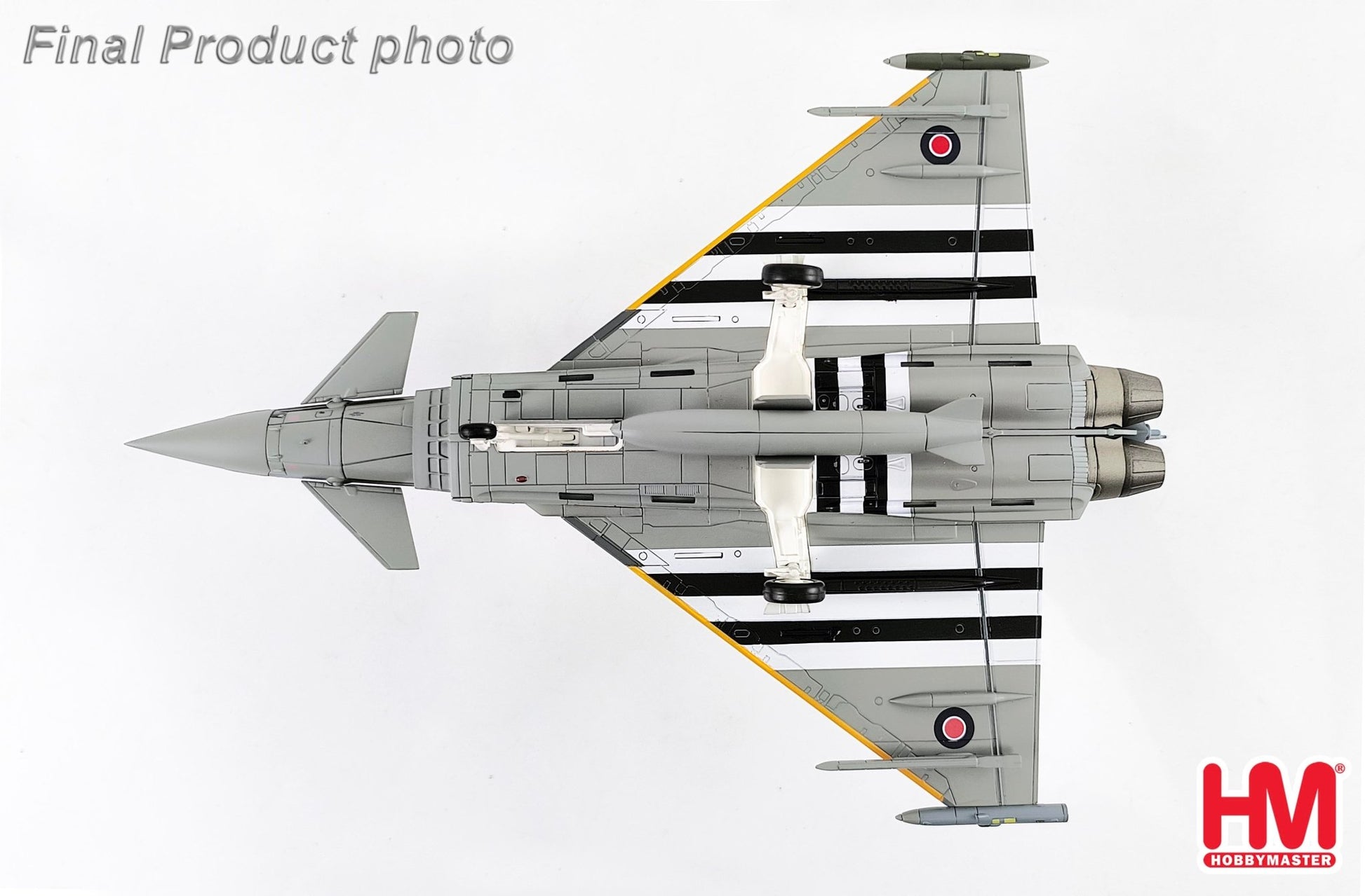 Hobby Master HA6626b 1:72 Eurofighter Typhoon FGR4 ZJ913/FM - G, RAF, 2024 (w/2 x empty pylon, 1 center fuel tank)
