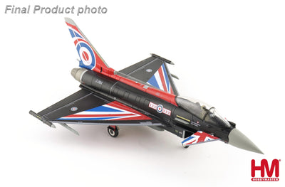 Hobby Master HA6629b 1:72 Eurofighter Typhoon "Blackjack" ZJ914, RAF, 2021 (w/generic box, 2 x empty pylon, 1 x center fuel tank )