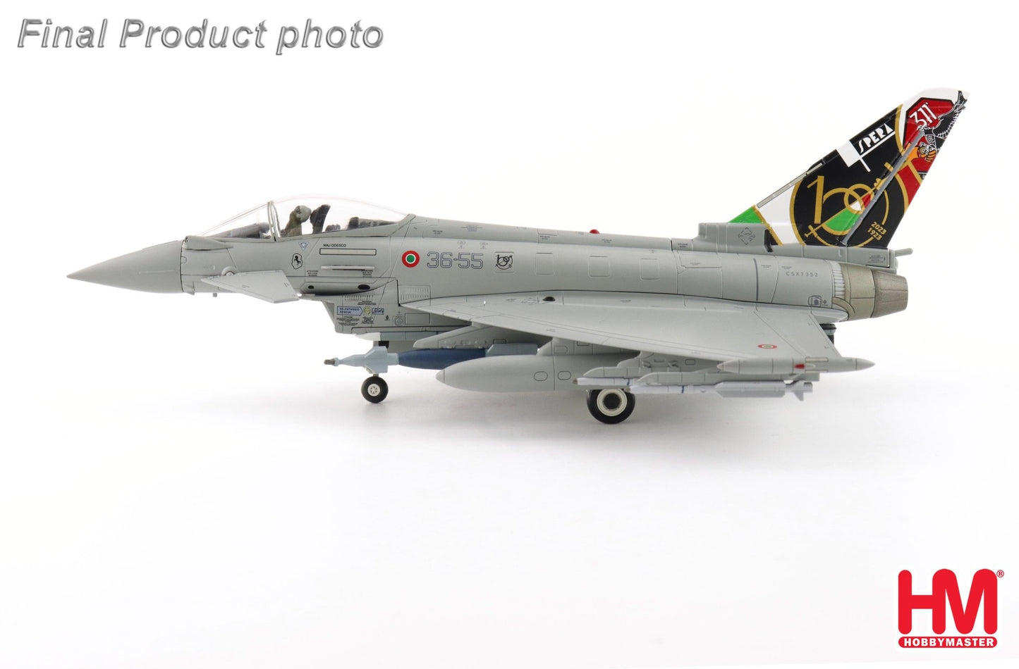 Hobby Master HA6630 1:72 Eurofighter "Italian AF 100 Years" 36 - 55, Italian Air Force, RIAT 2023