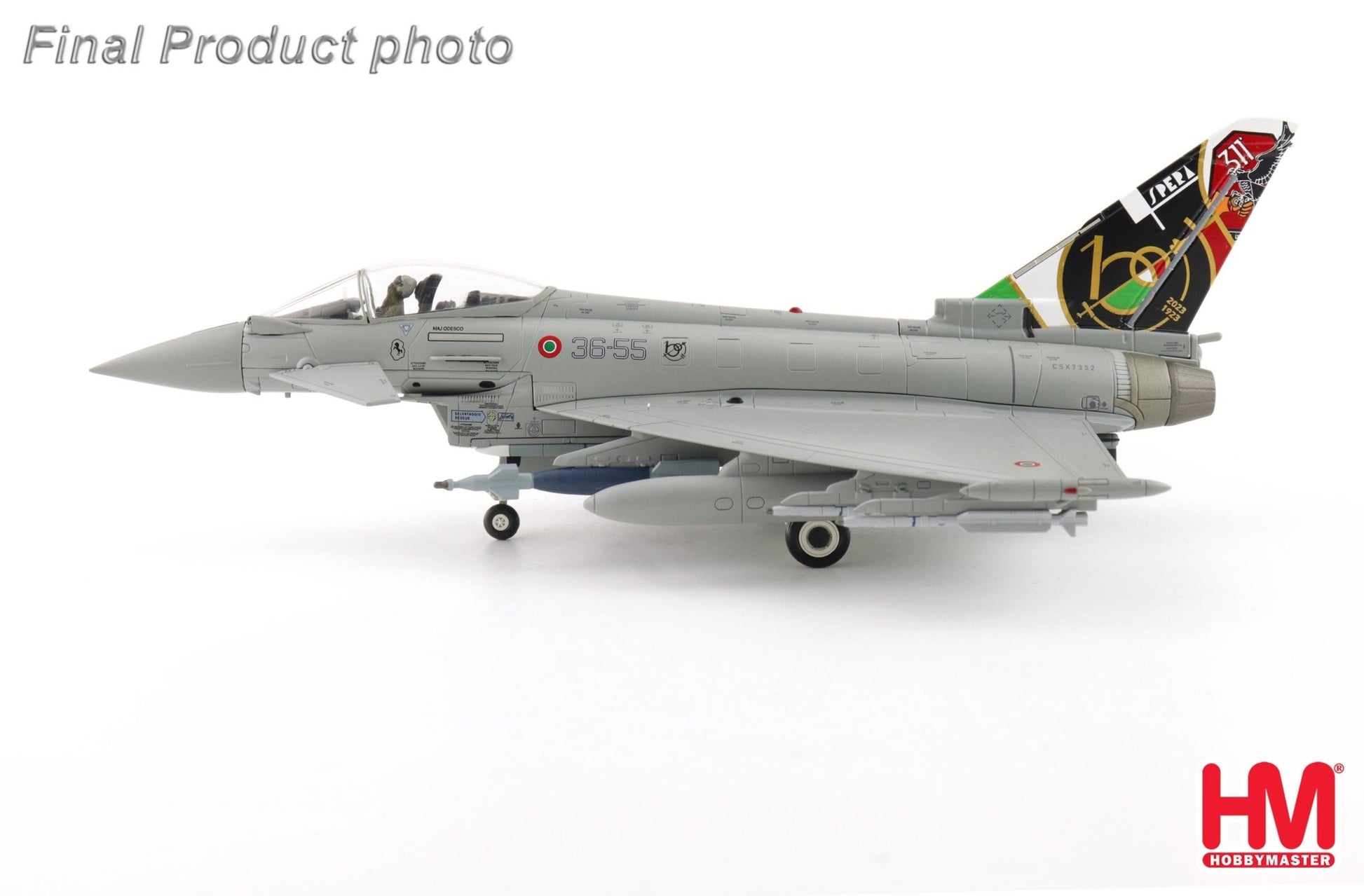 Hobby Master HA6630 1:72 Eurofighter "Italian AF 100 Years" 36 - 55, Italian Air Force, RIAT 2023