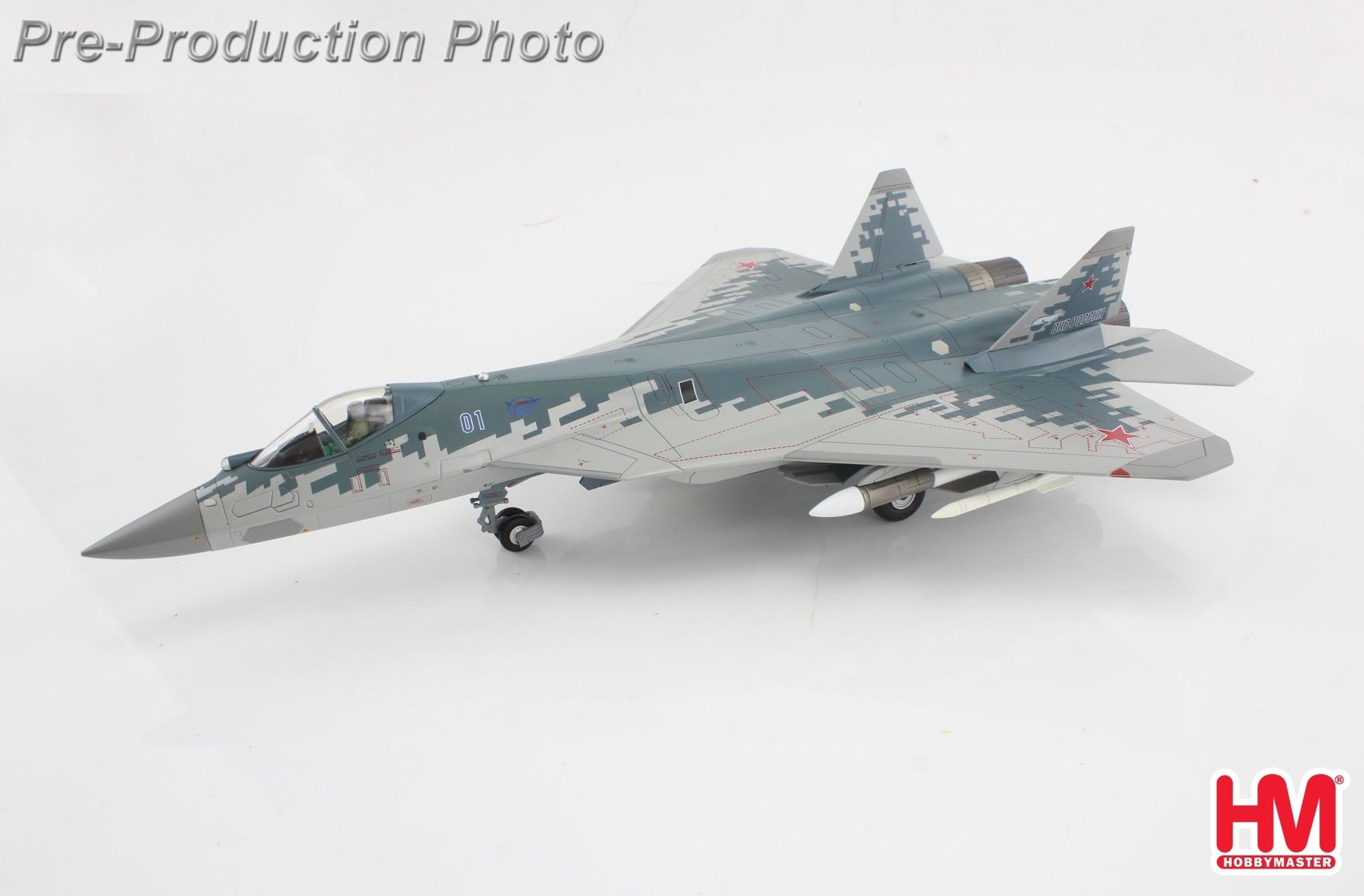 Hobby Master HA6806 1:72 Su-57 Stealth Fighter 01 Blue, Russian