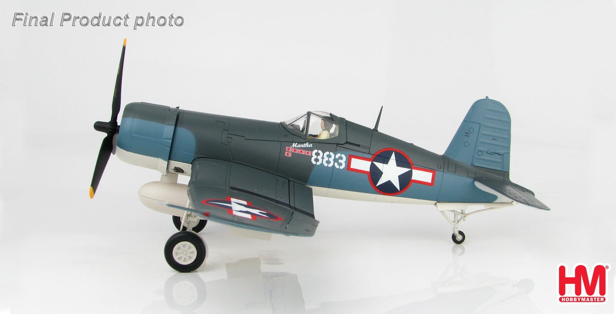 Hobby Master HA8218 1:48 F4U - 1A Corsair White 883 Martha, 1st Lt. Bob McClurg & Major Greg Boyington, VMF - 214, Dec 1943