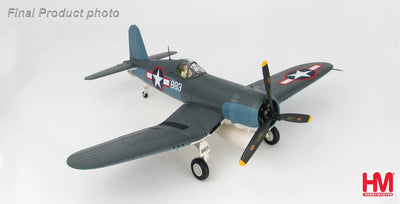 Hobby Master HA8218 1:48 F4U - 1A Corsair White 883 Martha, 1st Lt. Bob McClurg & Major Greg Boyington, VMF - 214, Dec 1943