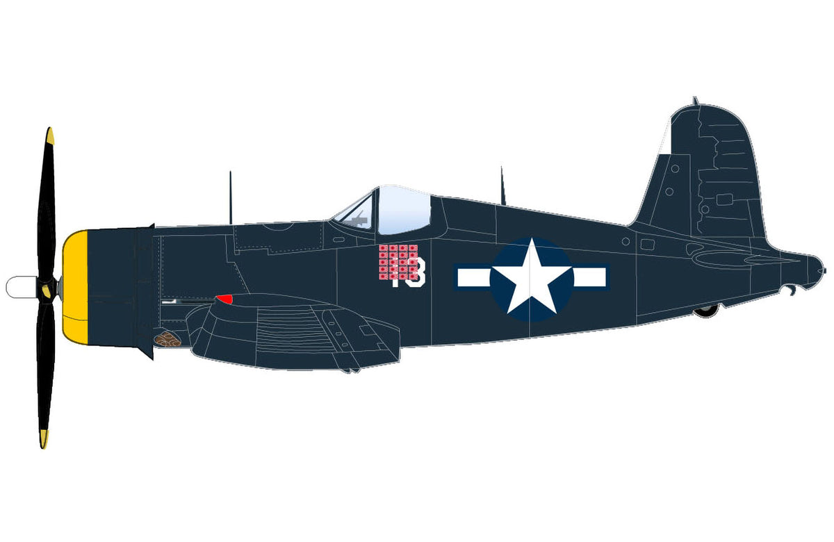 Hobby Master HA8229 1:48 F4U-4 Corsair Tokyo Raid Capt. Kenneth Walsh, VMF-222, Awase, 1945