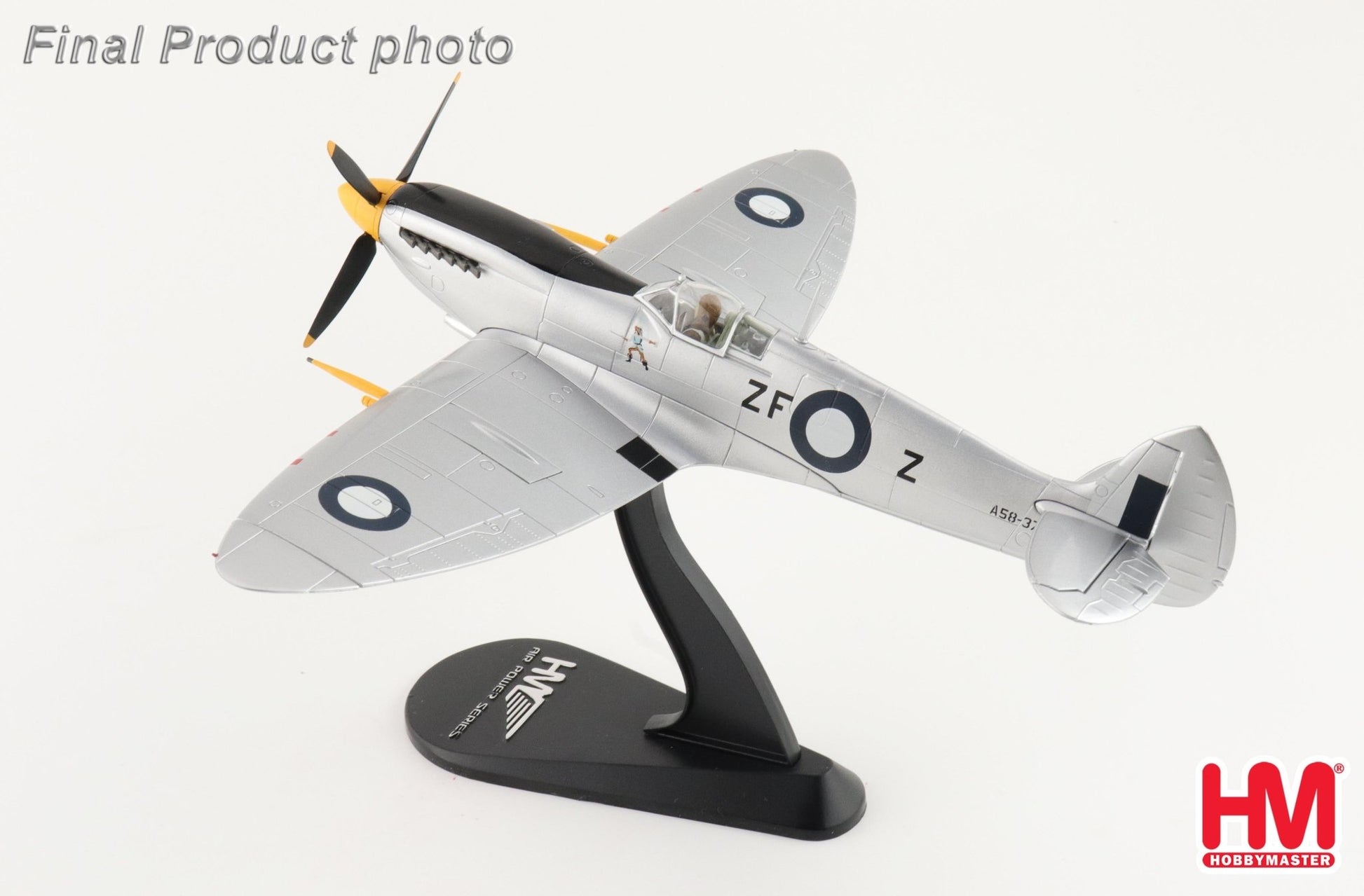 Hobby Master HA8329 1:48 Spitfire Mk. VIII A53 - 379, flown by F/L David Glaser, No. 549 Sqn., Strauss Airstrip, Sept 1944