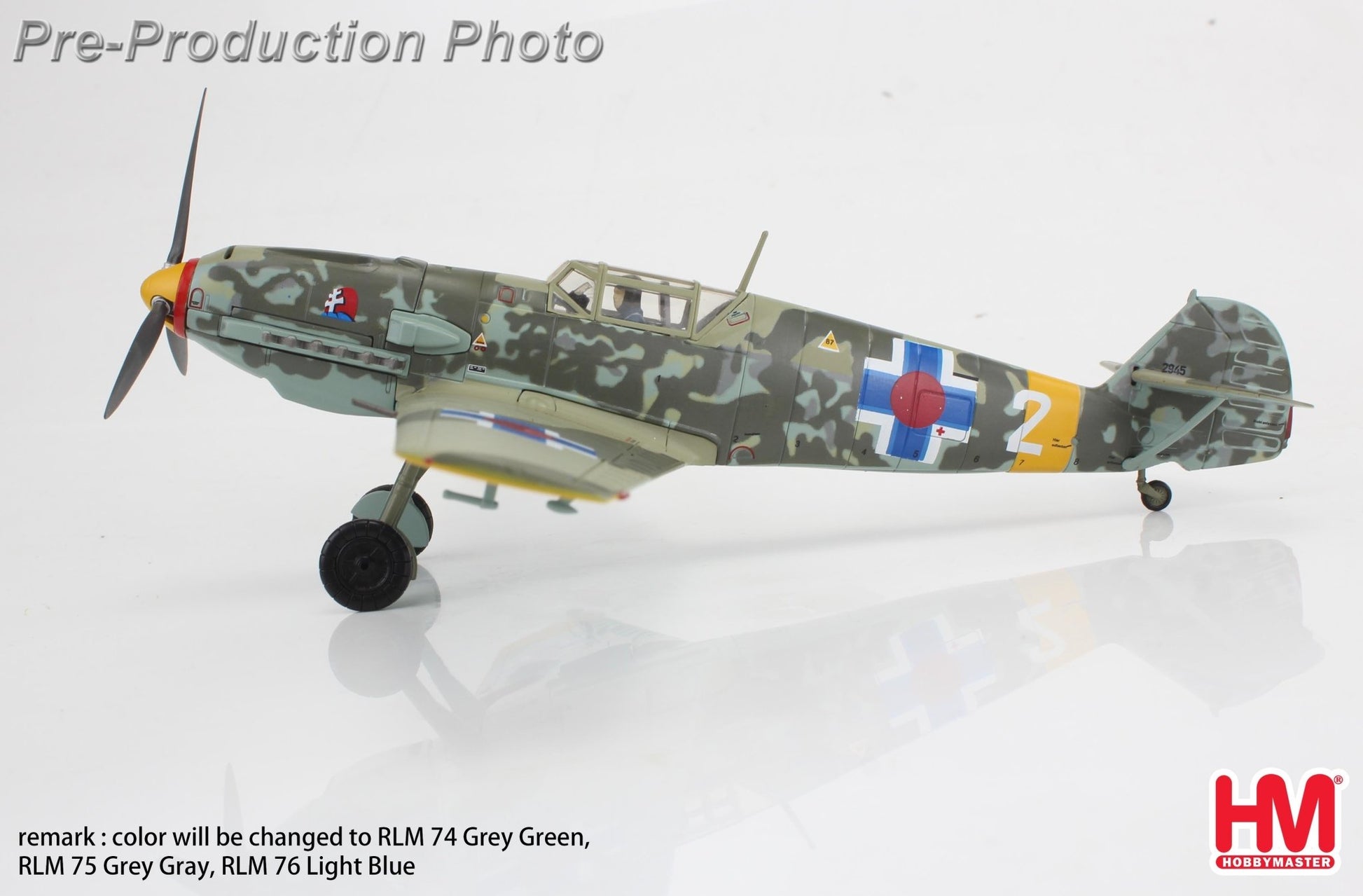 Hobby Master HA8724 1:48 BF 109E - 3 "Jan Reznak" white2, 13.(slow.)/JG 52, Krasnodar, Jan 1943