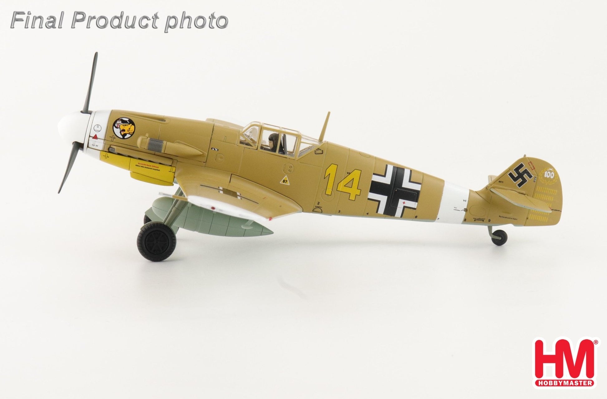 Hobby Master HA8766 1:48 BF 109F - 4 "Marseille" Yellow 14, 3/JG27, Egypt, Sept. 1942