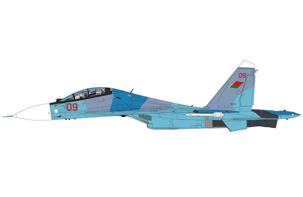 Hobby Master HA9518 1:72 Su-30SM2 Red 09, Belarus Air Force, 2026 (w/thrust-vectoring nozzles)