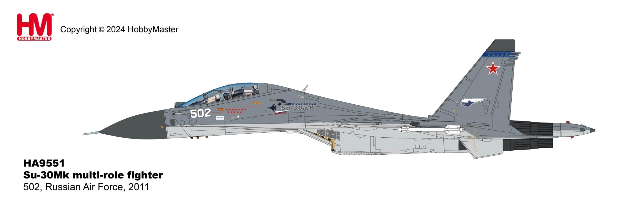 Hobby Master HA9551 1:72 Su-30Mk multi-role fighter 502, Russian Air ...