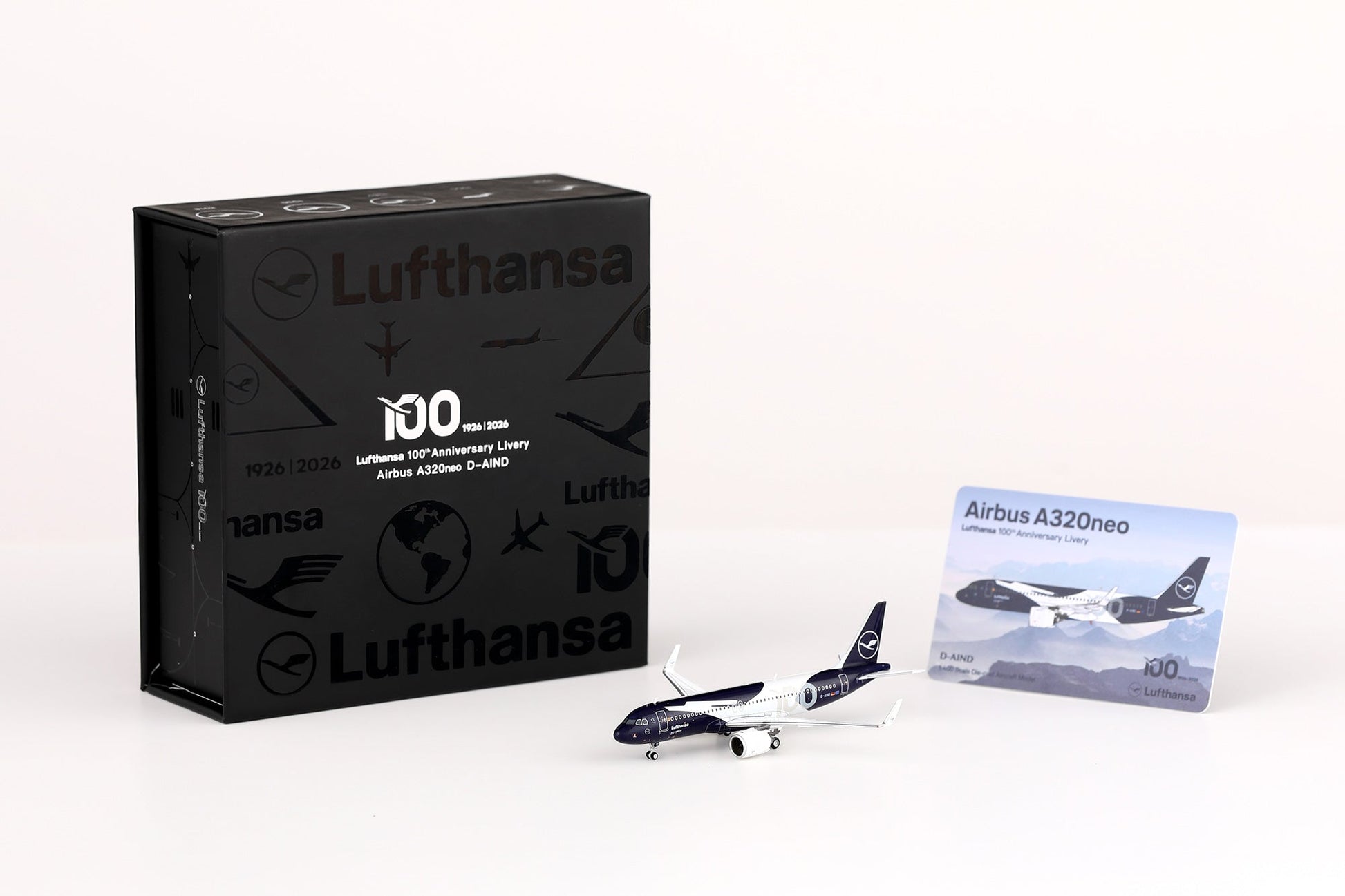 HX Models A420702F 1:400 Lufthansa A320NEO D-AIND "100 Years" "Flaps Down"