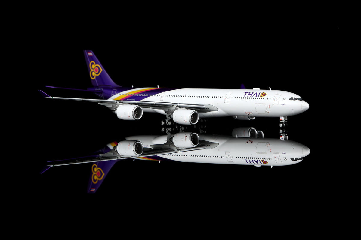 HX Models A530107F 1:400 Thai Airways Airbus A340-500"Flaps Down" HS-TLB