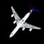 HX Models A530107F 1:400 Thai Airways Airbus A340-500"Flaps Down" HS-TLB