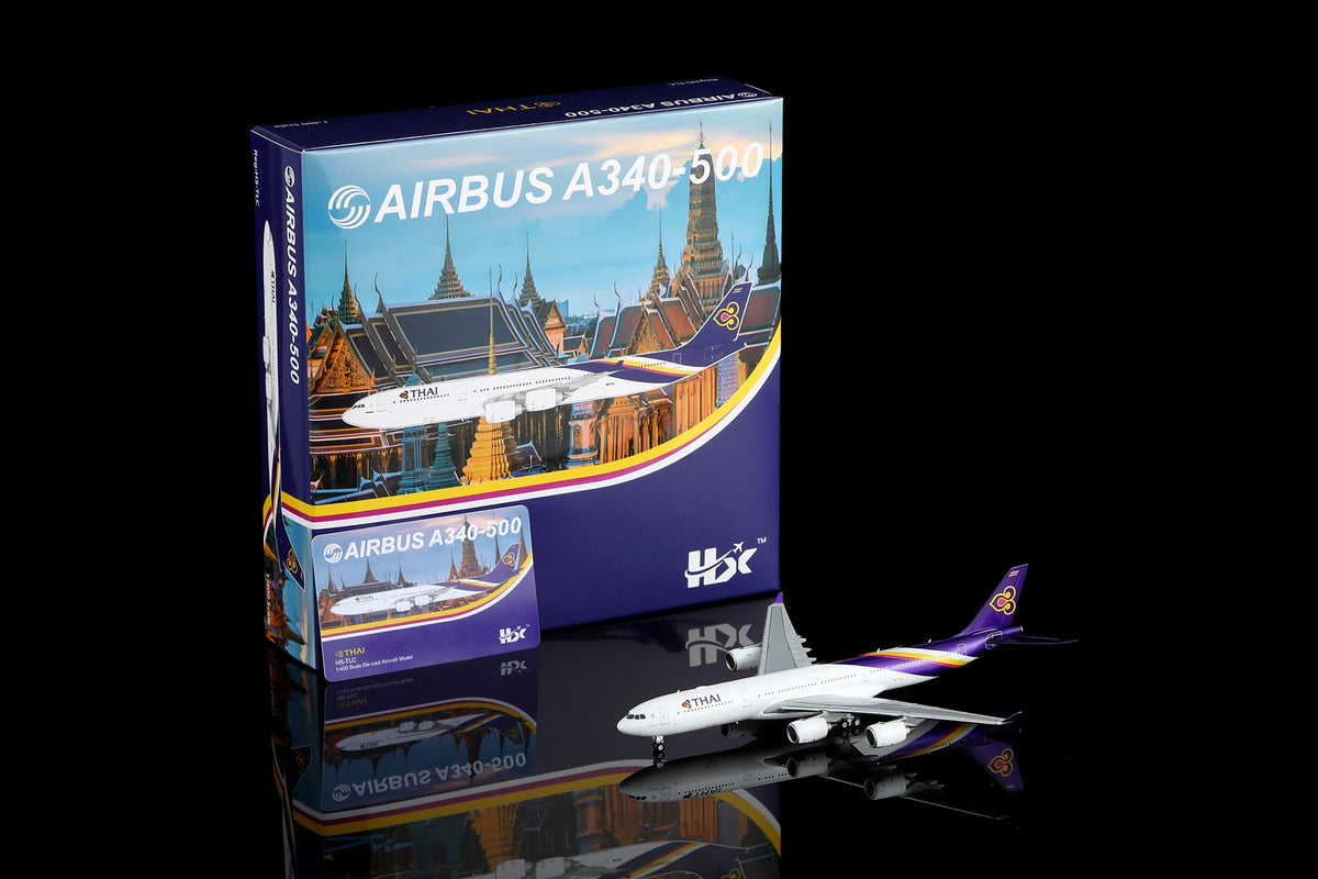 HX Models A530108 1:400 Thai Airways Airbus A340-500 HS-TLC