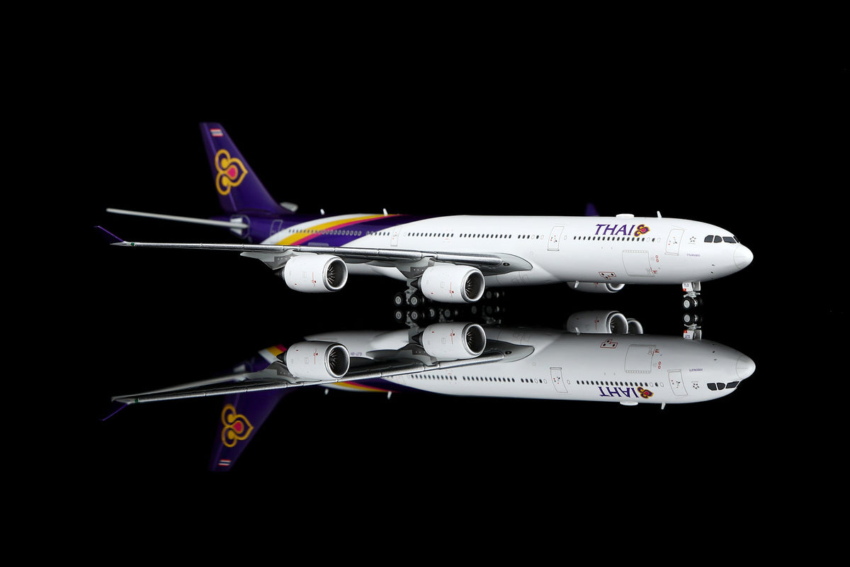 HX Models A530109F 1:400 Thai Airways Airbus A340-500"Flaps Down" HS-TLD