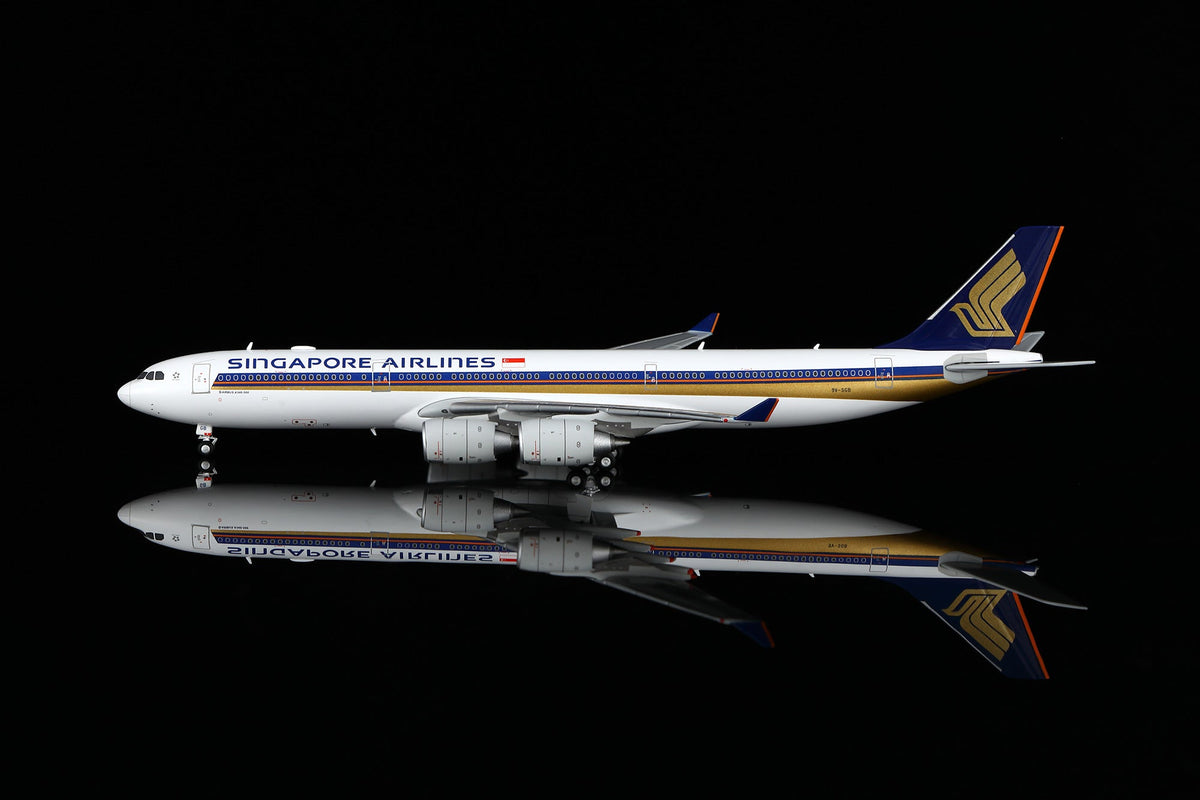 HX Models A530111 1:400 Singapore A340-500 "LEADERSHIP" 9V-SGB