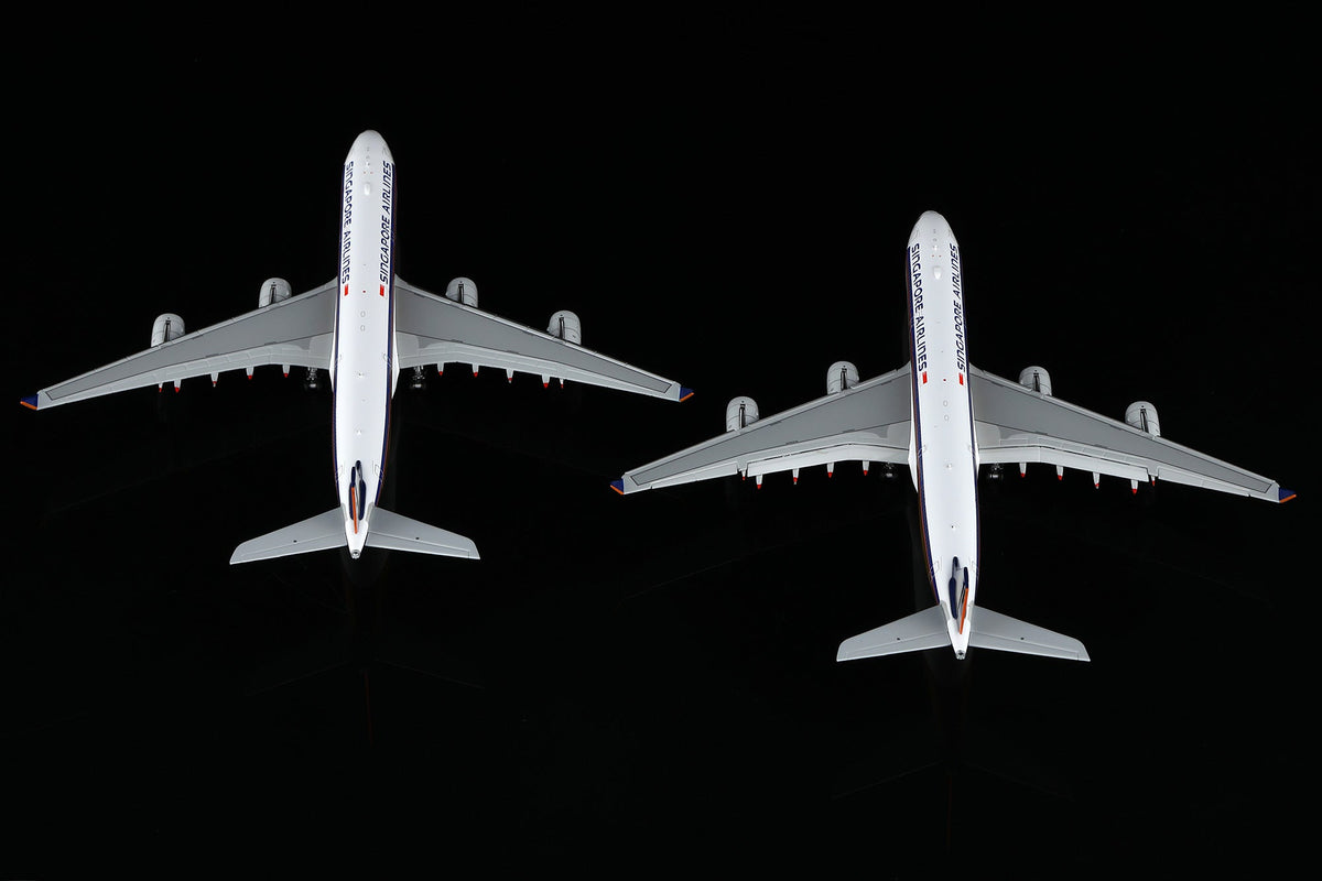 HX Models A530111F 1:400 Singapore A340-500 "LEADERSHIP" 9V-SGB "Flaps Down"