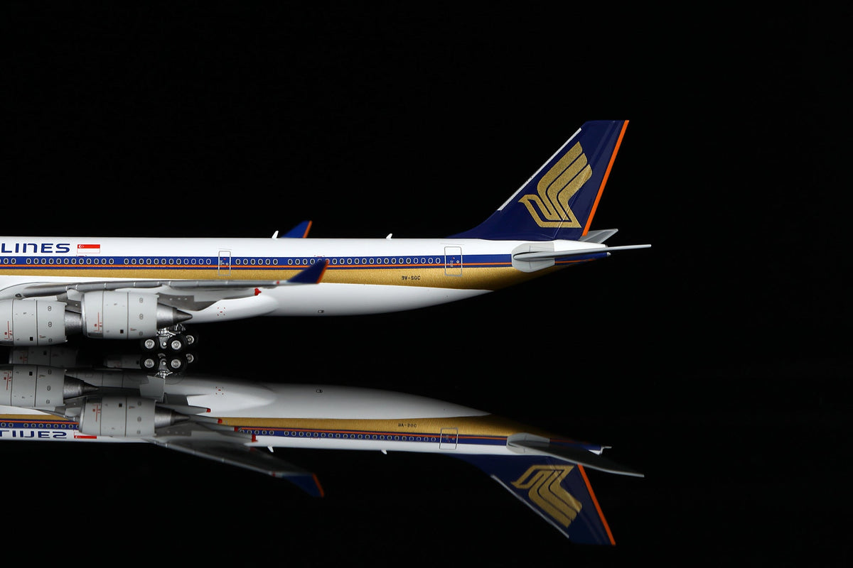 HX Models A530116F 1:400 Singapore A340-500 9V-SGC "Flaps Down"