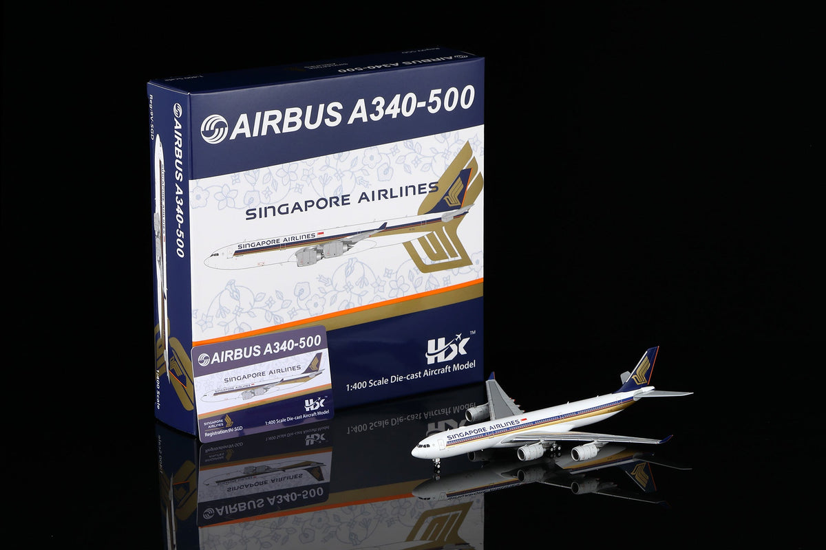 HX Models A530117 1:400 Singapore A340-500 9V-SGD