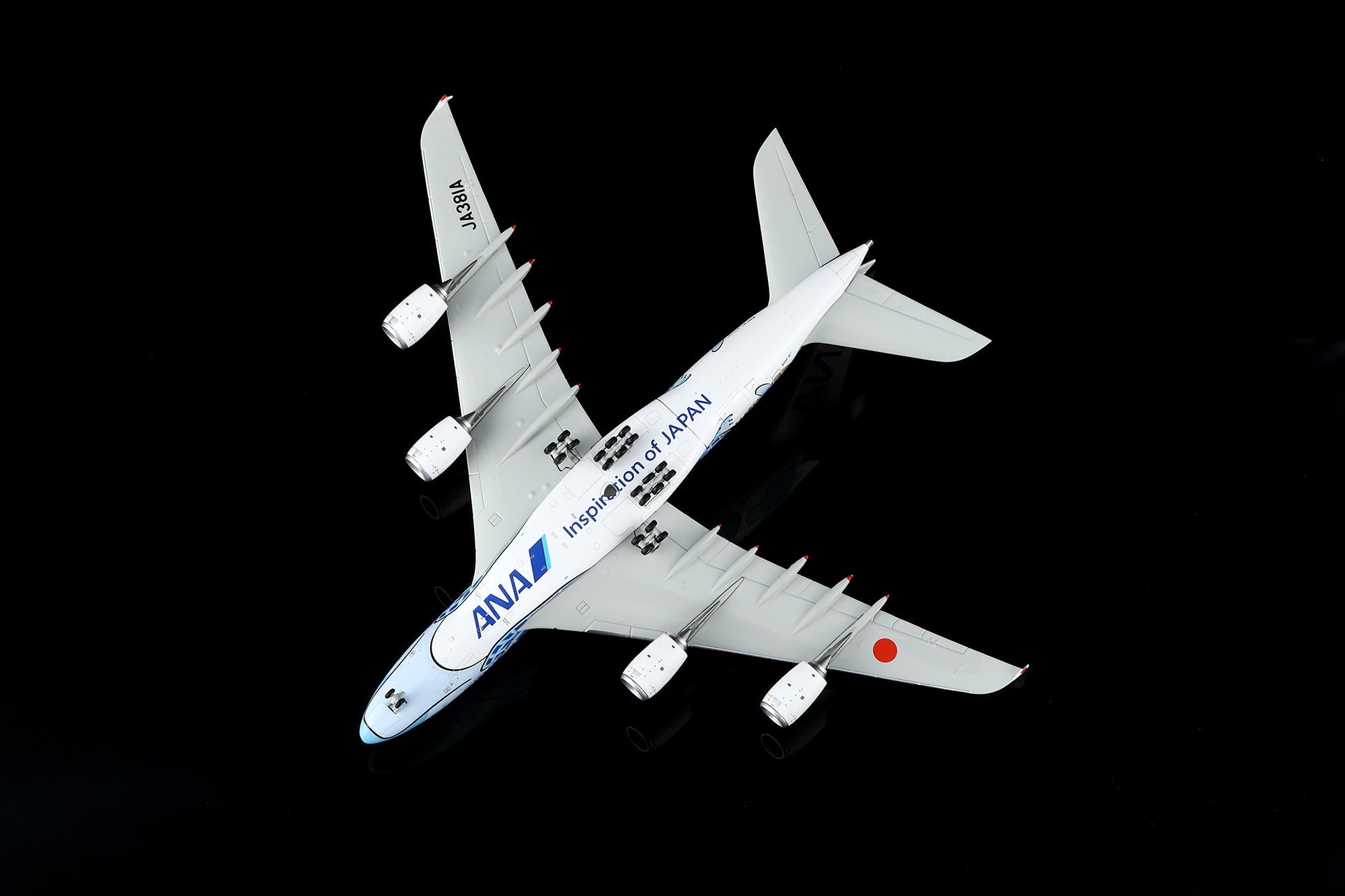 HX Models A582301 1:400 ANA A380 JA381A Flying Honu Blue Turtle