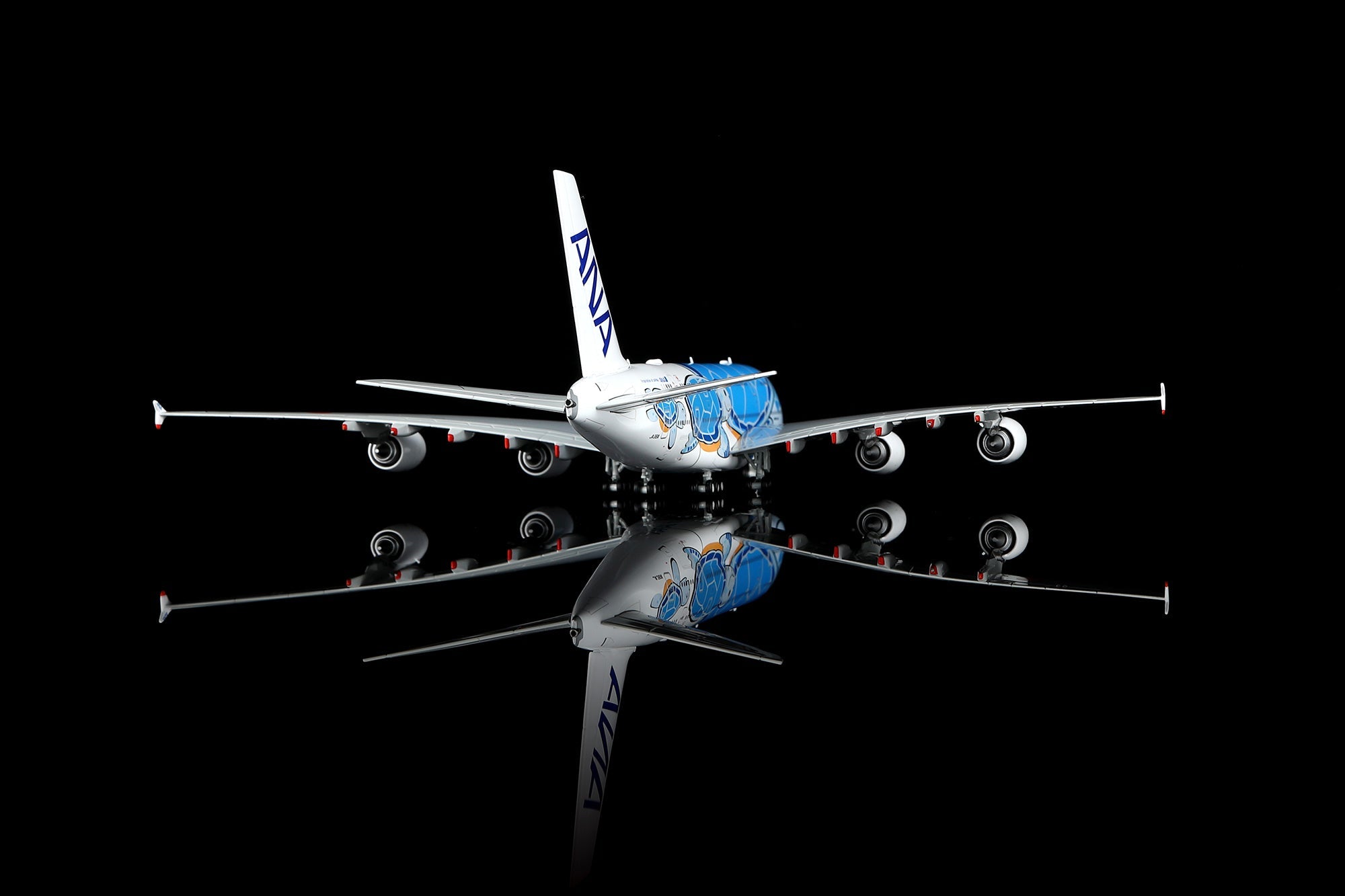 HX Models A582301 1:400 ANA A380 JA381A Flying Honu Blue Turtle